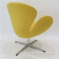 Guangzhou Factory Armrest Aluminium Spitfire Vintage Leather Swan Chair Fashion Coffee Table And Chairs